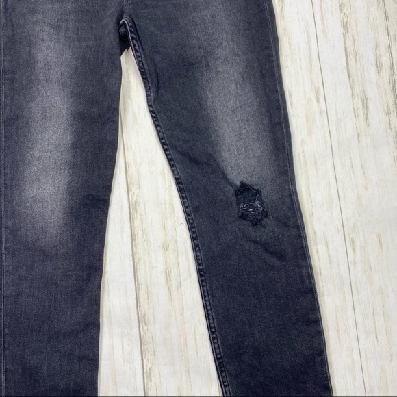 Re/Done Originals High Rise Ankle Cropped in Black - Picture 7 of 11